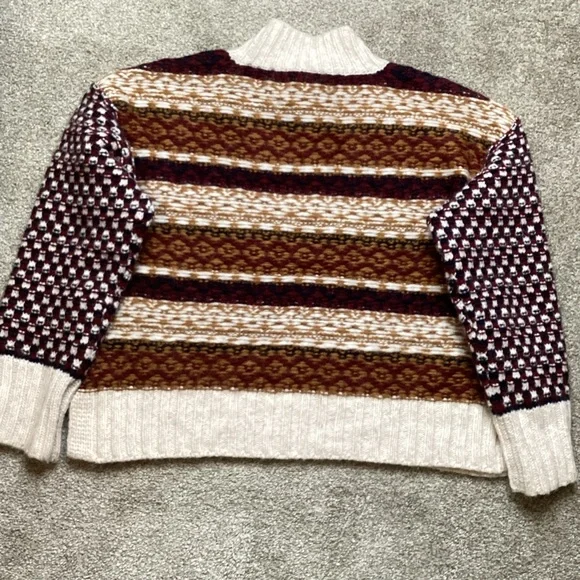 Veronica Beard Clary Sweater Alpaca Mock-neck Large - Picture 8 of 12